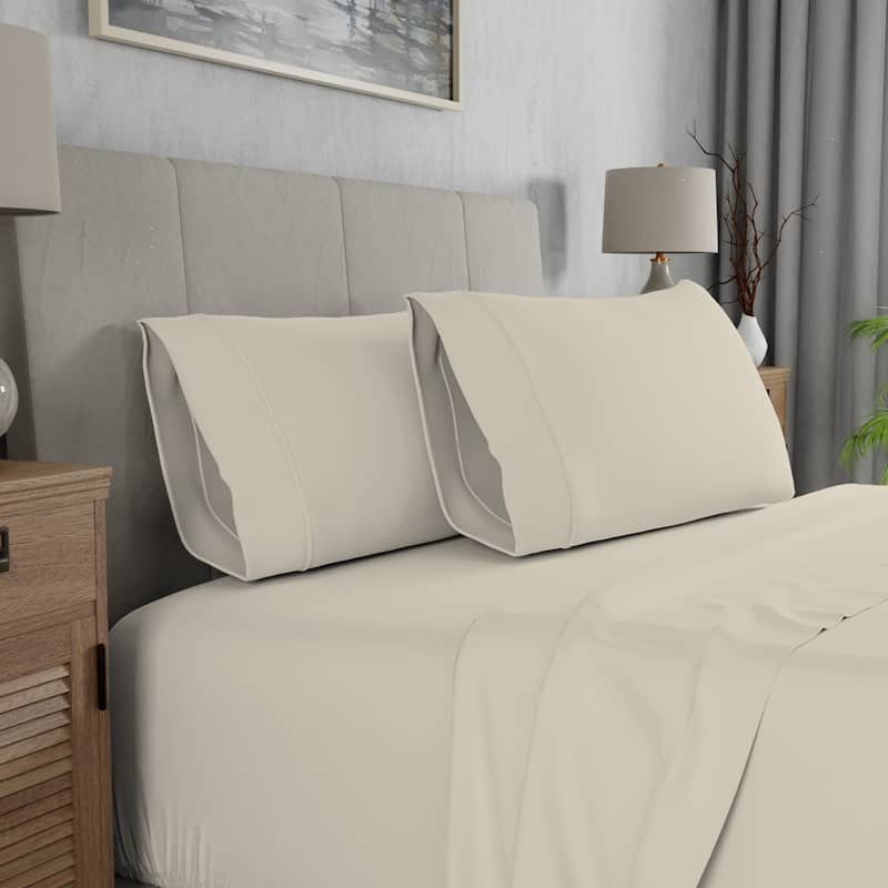 Color Sense 300TC 100% Cotton Ultra-Soft Pillowcase Set