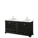 Option Dark Espresso, Chrome Trim, White Quartz Top
