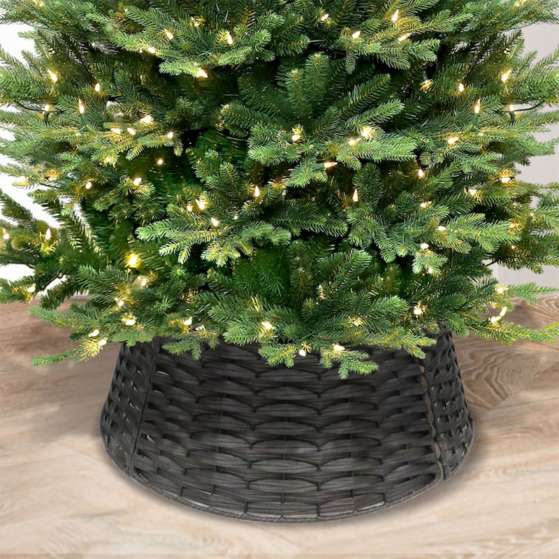 Puleo International 45" Round Christmas Tree Collar Skirt for 6' to 8' Tree
