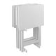 preview thumbnail 15 of 20, Porch & Den Laflin Solid Wood Traditional 5-piece Tray Table Set