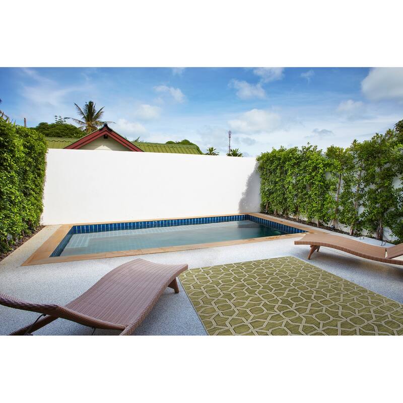 Kaleen Cove Collection Indoor Outdoor Polypropylene Area Rug