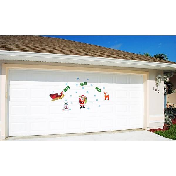 Ho Ho Ho Santa Claus With Snowflakes Christmas Magnetic Door Decorations Multi Overstock 17901716