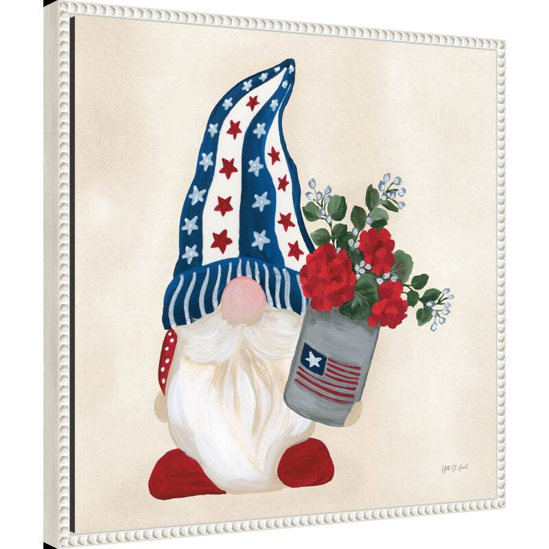 American Gnome V by Yvette St. Amant Framed Canvas Wall Art Print