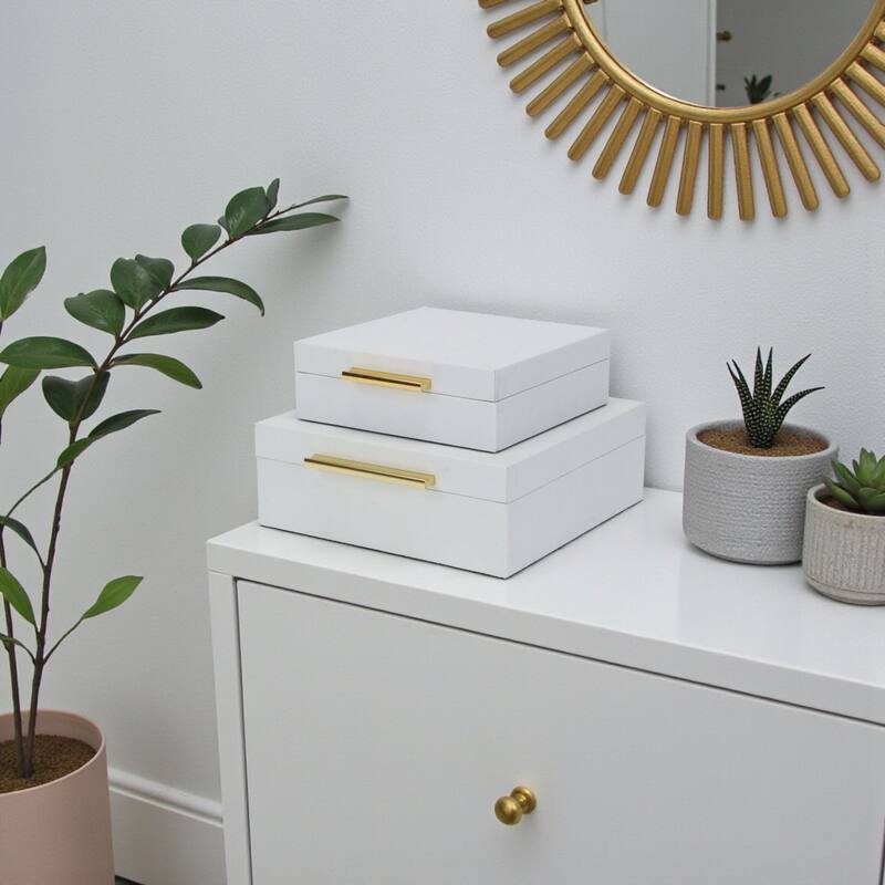 Lusan Black Vinyl Decorative Box Set