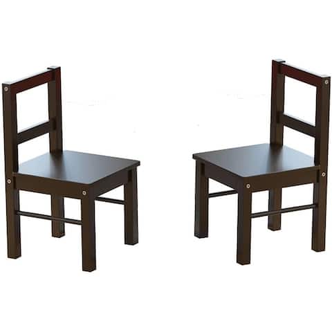 UTEX Child's Wooden Chair Pair for Play or Activity Lego Table, Set of 2
