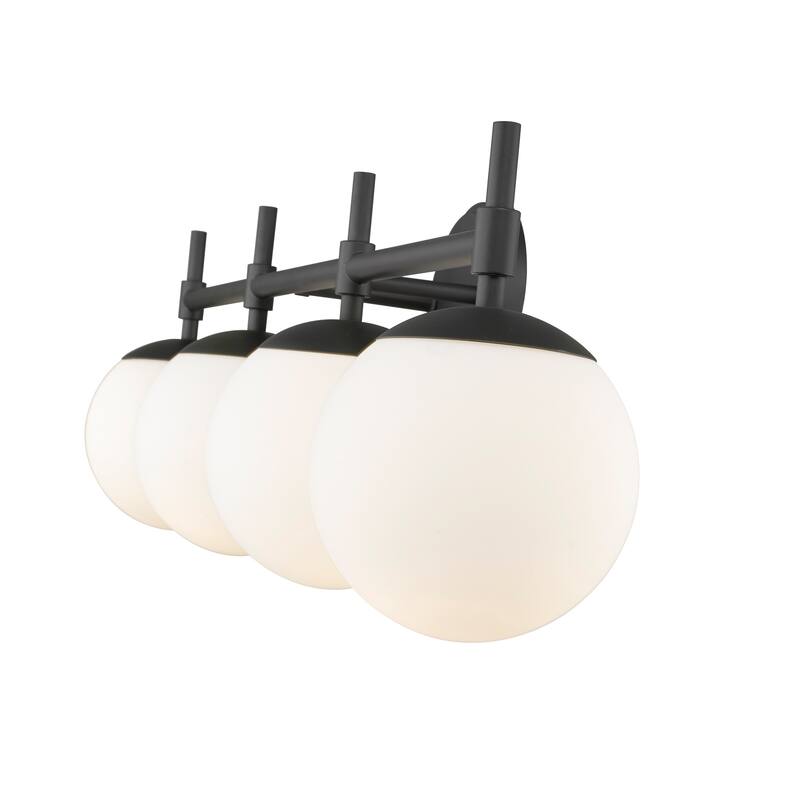 929 Lighting 4 Light Bathroom Vanity Fixture with Opal Glass Shades
