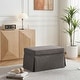 preview thumbnail 124 of 152, Rectangle Chenille Upholstered Storage Ottoman