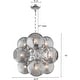 preview thumbnail 8 of 9, 9 - Light Sputnik Sphere Chandelier Modern Smoked Glass Globe Lamp