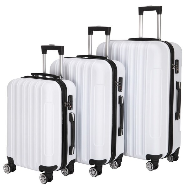 large white suitcase