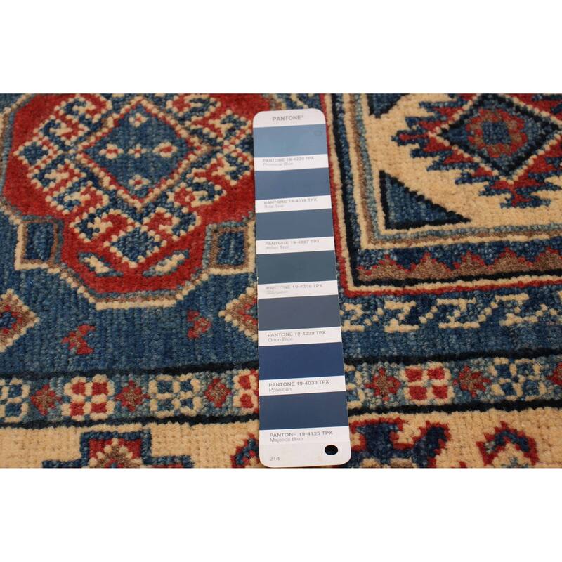 ECARPETGALLERY Hand-knotted Uzbek Ghazni Dark Blue Wool Rug - 2'0 x 5'11