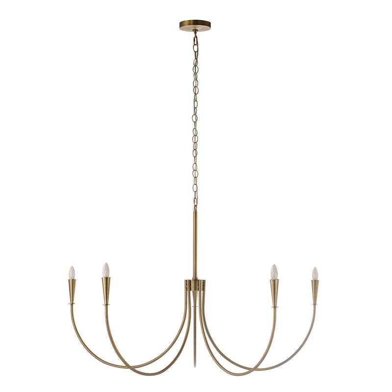 Renwil Luzon 90" Height Ceiling Fixture, Plated Dark Antique Brushed Brass