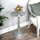 preview thumbnail 2 of 6, Handmade Butler Artifacts Pedestal End Table (India)
