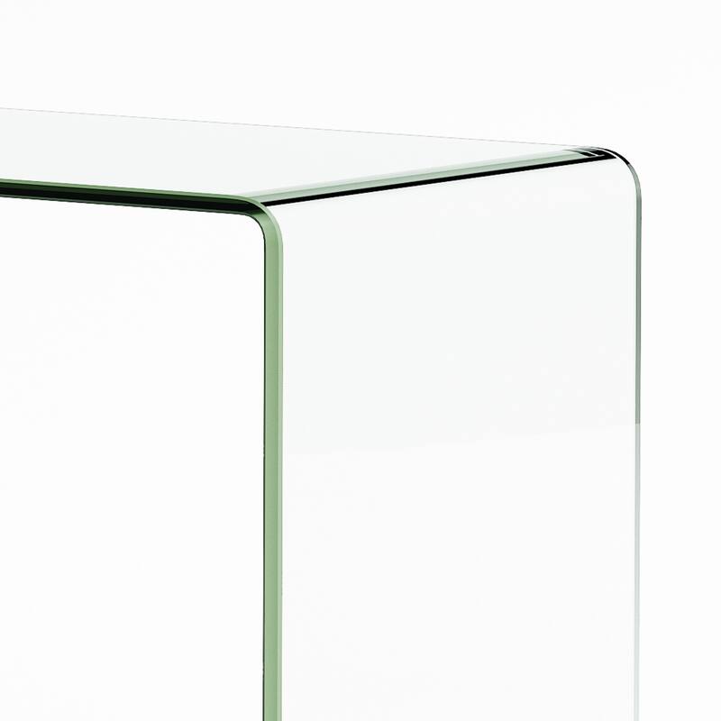 Ramona Glass Console Table by Christopher Knight Home - 30" H x 49.25" W x 15.75" D