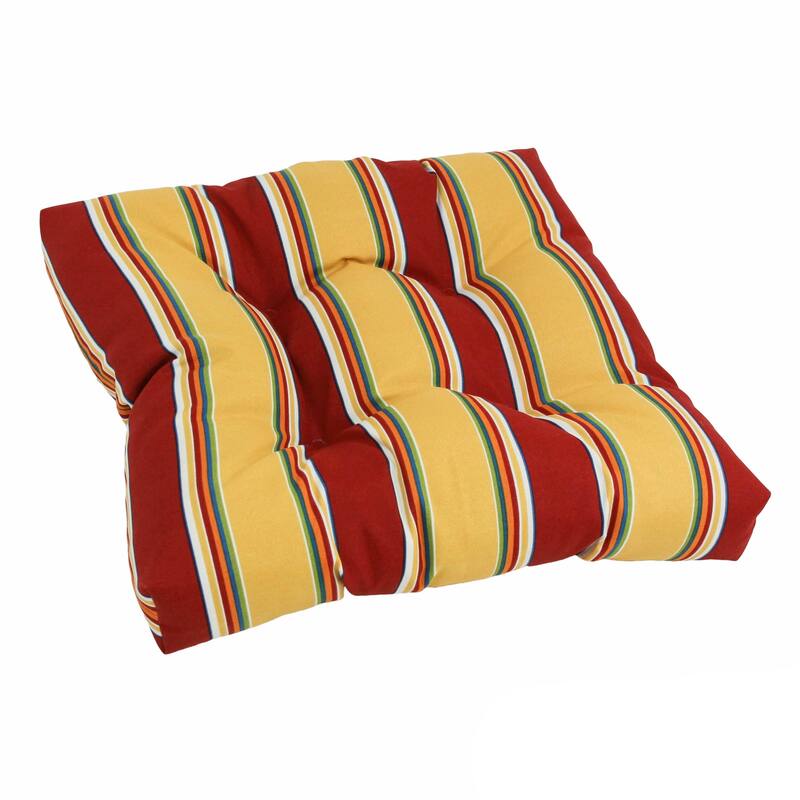19-inch Square Tufted Indoor/Outdoor Chair Cushion