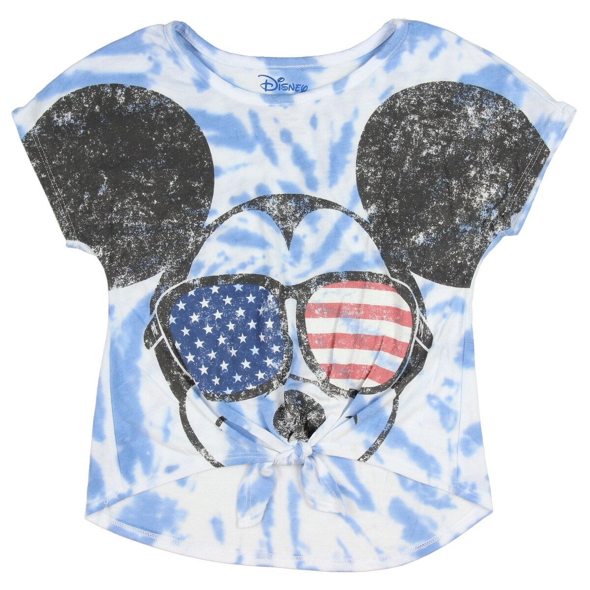 Shop Disney Mickey Mouse Little Girls Usa Shades Tie Dye Front