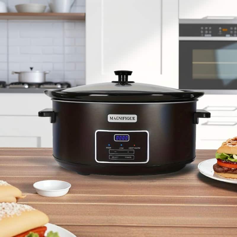 8-Quart Programmable Slow Cooker with Non-Stick Pot