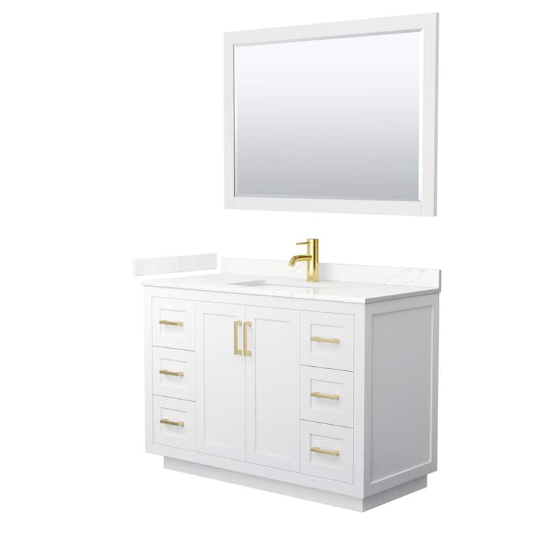 Wyndham Collection WCF292948S-QTZ-UNSM46 Miranda 48" Free Standing