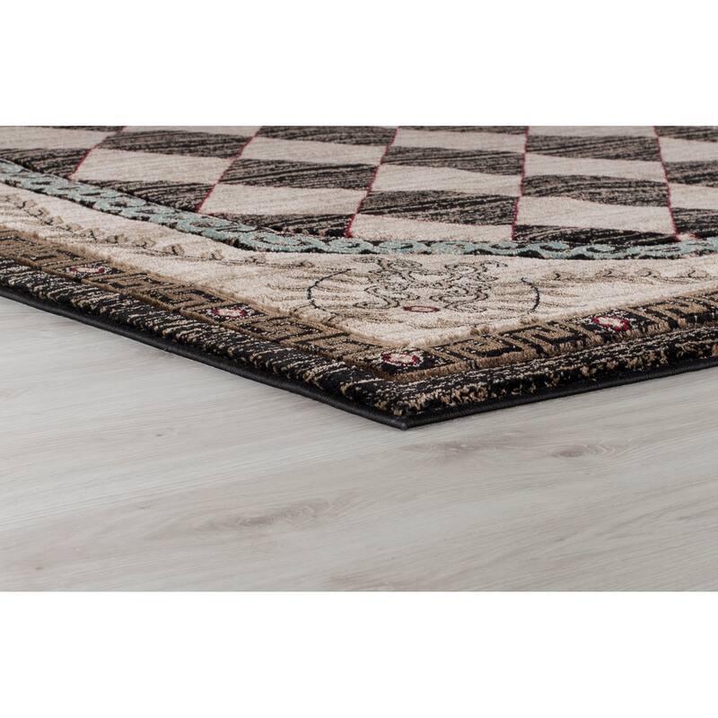 Glamour Collection Polypropylene Area Rug
