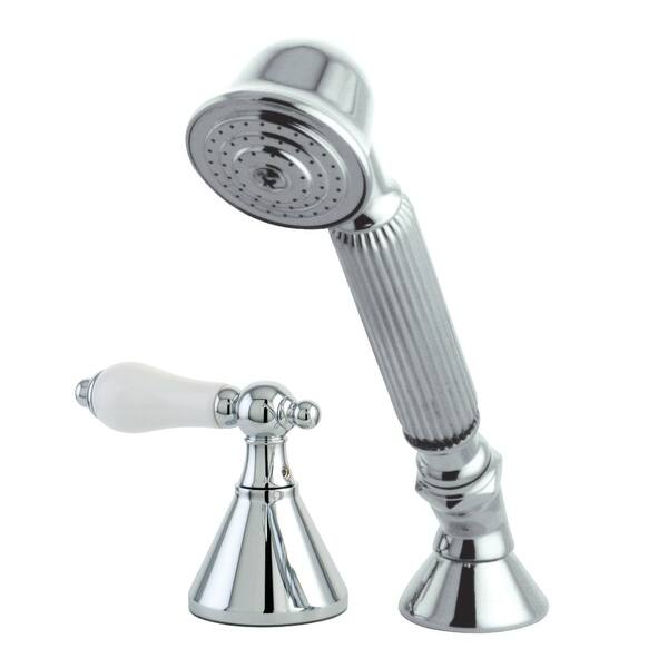 Kingston Brass Deck Mount Hand Shower with Diverter for Roman Tub