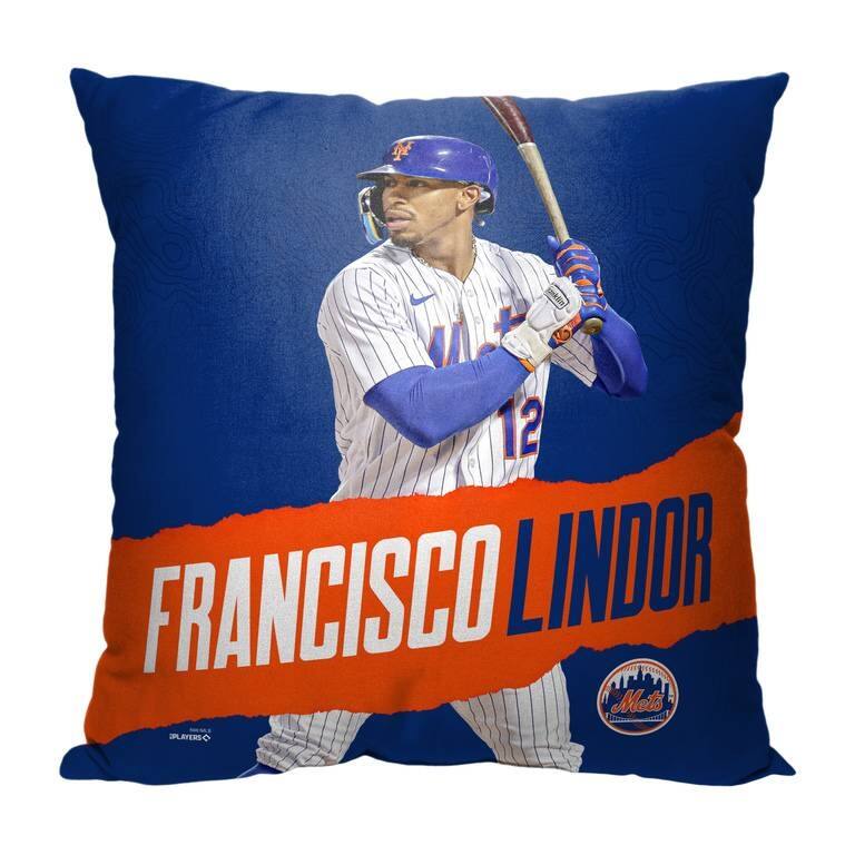 MLB New York Mets Player 18 Inch Throw Pillow - 18" x 18" - Francisco Lindor