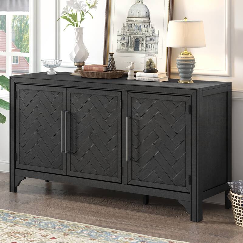 Designed Storage Cabinet Sideboard with Adjustable Shelves