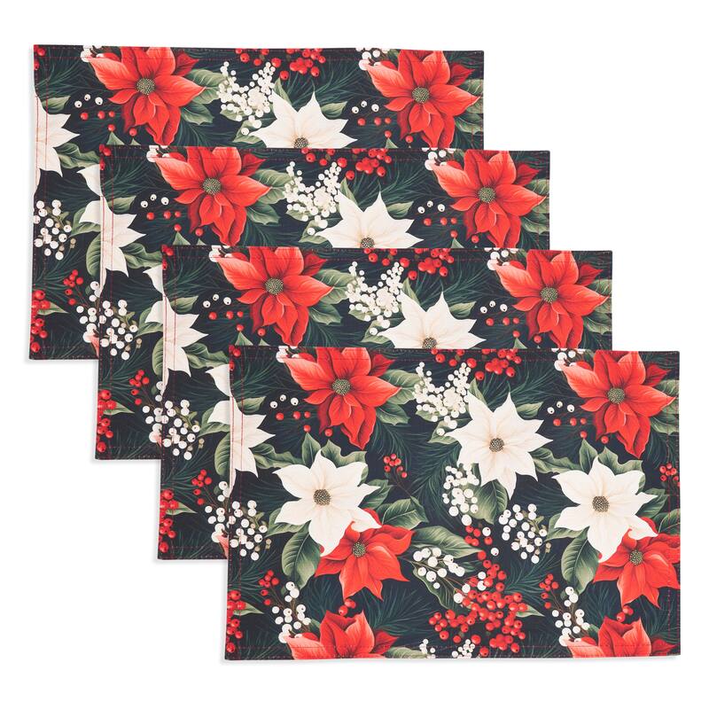 Winter Bloom Placemat (Set of 4) - 13"x19"