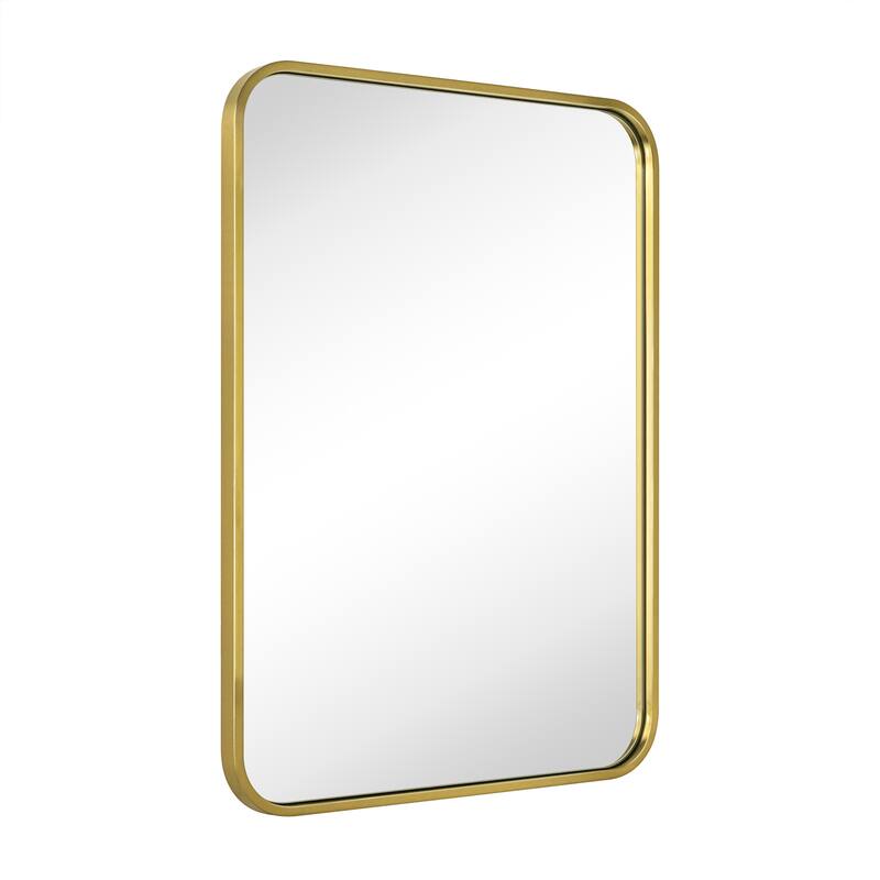 Rounded Rectangle Bathroom Vanity Mirror, Vertically/Horizontal Hanging