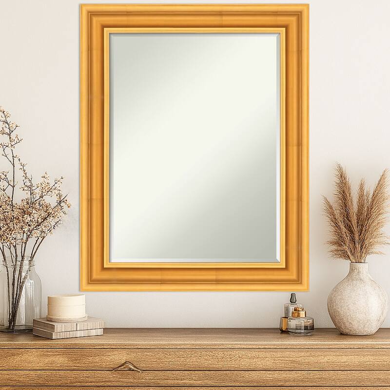 Sierra Half-Inch-Bevel Wood Framed Wall Mirror