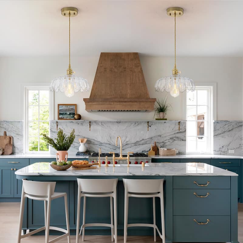 10'' Wide Flower Pendant Light for Kitchen Island