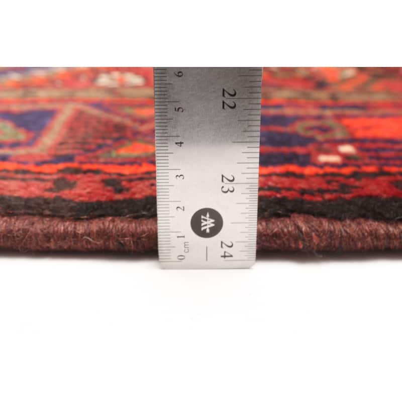 ECARPETGALLERY Hand-knotted Andelz Red Wool Rug - 4'2 x 6'7