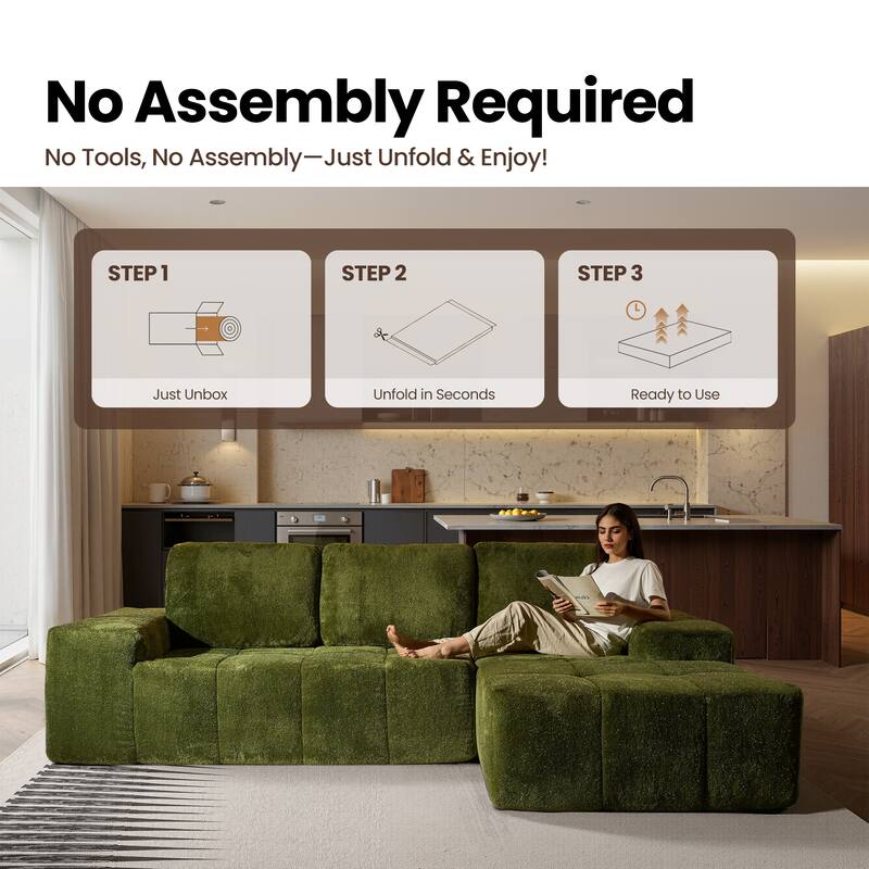 XIZZI Modular Sectional Sofa with L-Shape Chaise