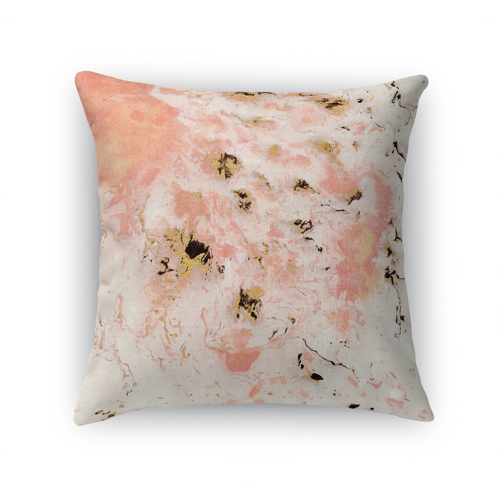 MARBLED PINK Accent Pillow by Marina Gutierrez