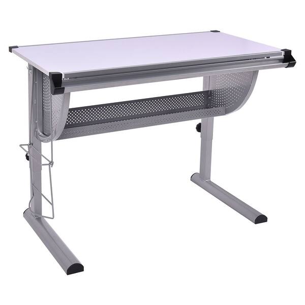 Shop Gymax Adjustable Drafting Drawing Table Desk Art Craft Free