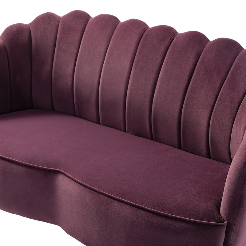 Xabier 52''Loveseat with Flower Shaped Back Design