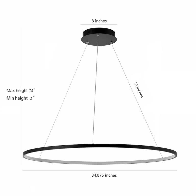 Kinsley Modern Bohemian Iron Integrated LED Pendant by JONATHAN Y