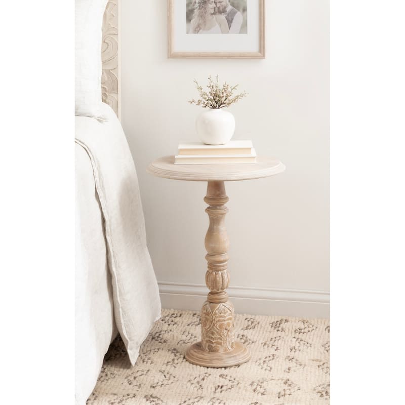 Kate and Laurel Hingham Wood Side Table - 16x16x24
