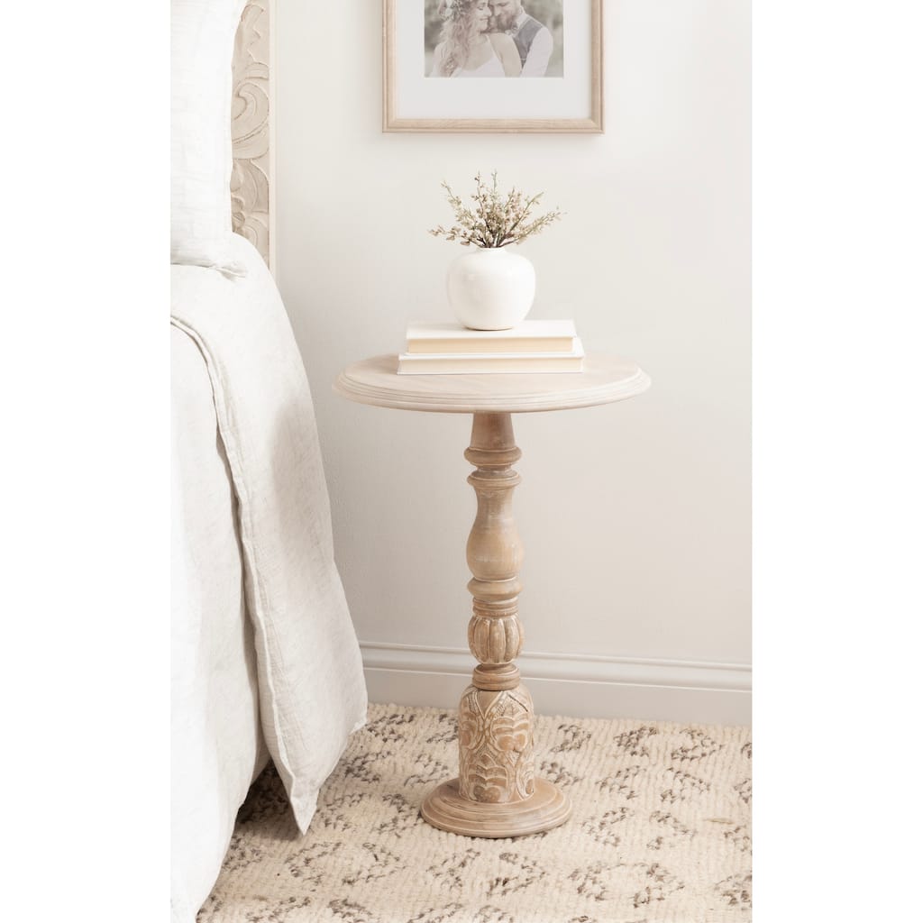 Kate and Laurel Hingham Wood Side Table - 16x16x24