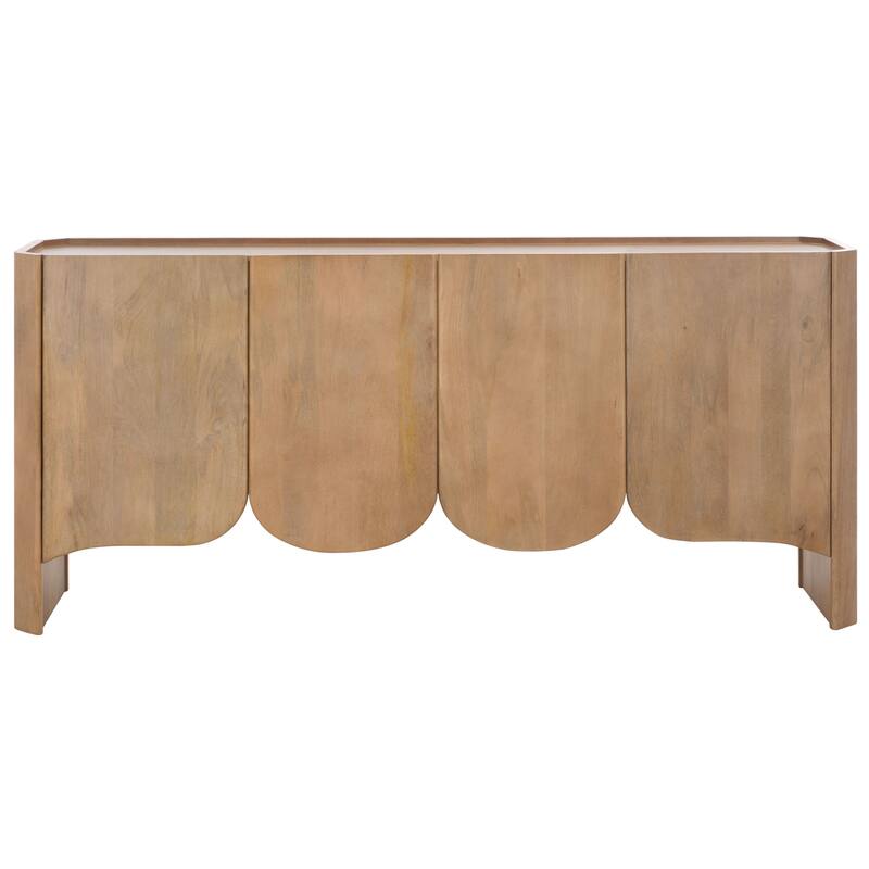SAFAVIEH Couture Howie 4-Door Wood Sideboard - 71"W x 16"D x 32"H