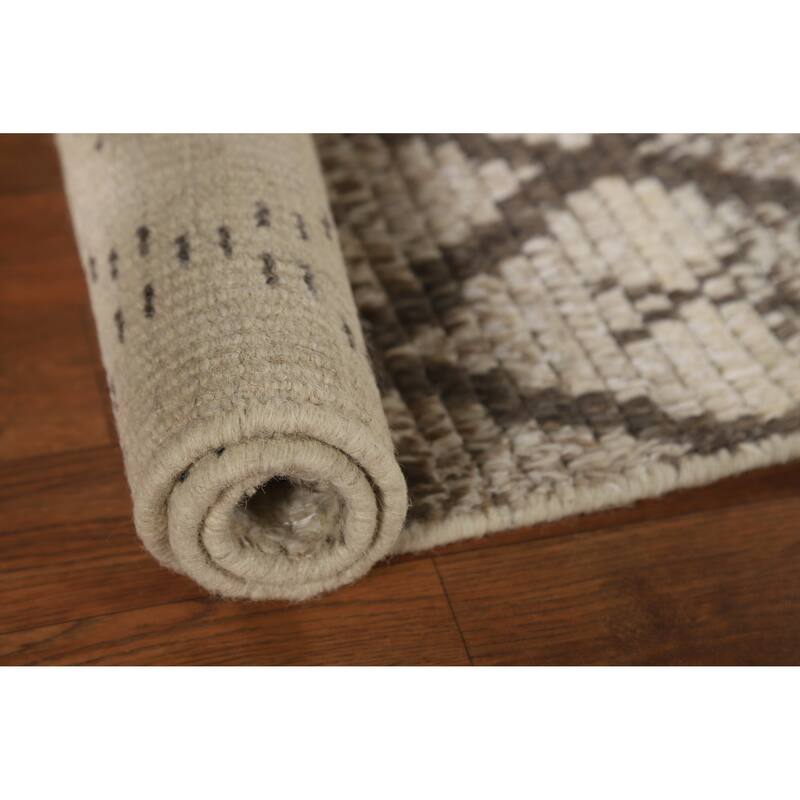 Trellis Moroccan Oriental Accent Rug Hand-Knotted Wool Carpet - 2'0"x 3'0"
