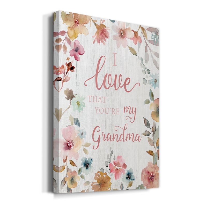 Love Grandma Premium Gallery Wrapped Canvas - Ready to Hang