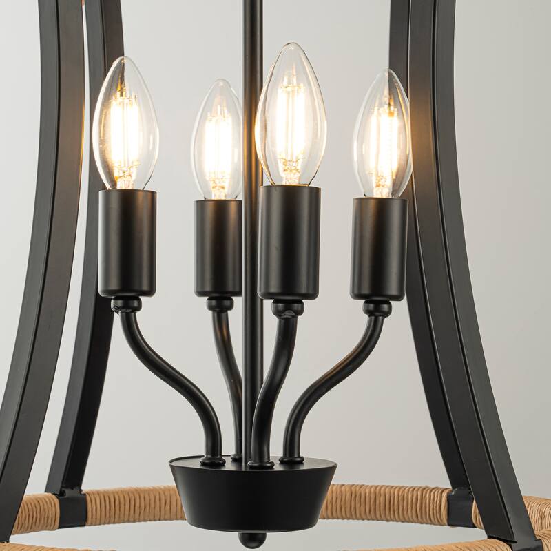 Margo 4-Light Modern Farmhouse Chandelier - 15 In. Wide