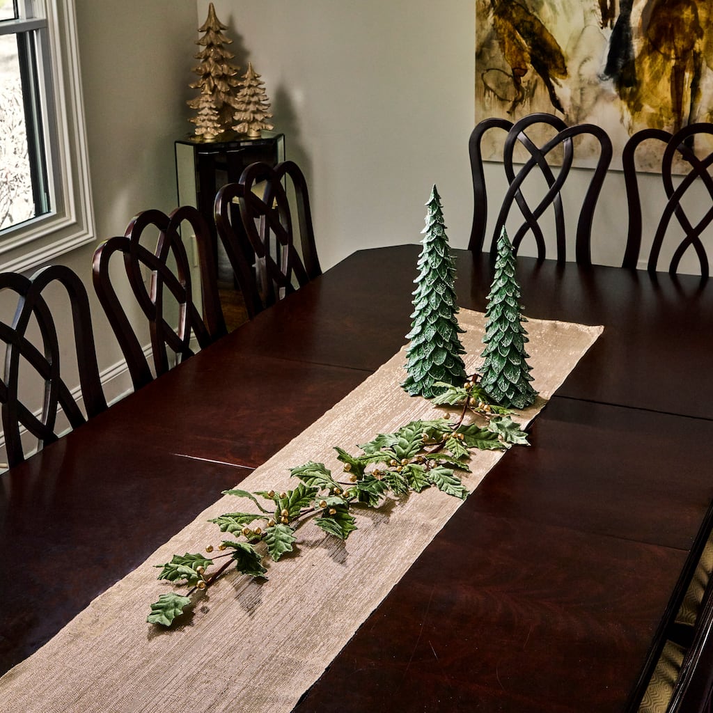 48" Garden Holiday Holly Garland