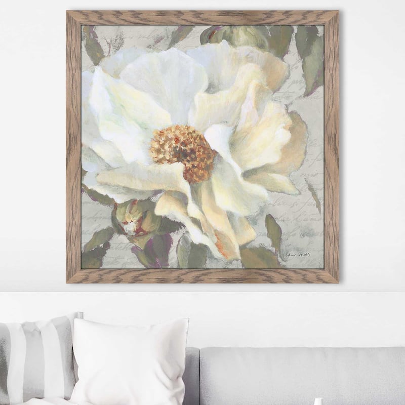 "Blooming Peony Letter II" by Lanie Loreth Print on Acrylic
