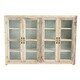 preview thumbnail 2 of 3, Reclaimed Wood Cabinet with 4 Glass Doors, 4 Shelves & Zinc Metal Backing (Each one will vary)