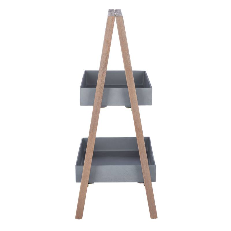 SAFAVIEH Outdoor Jacey 2-Tier Storage Shelf - 28Wx16Dx39H
