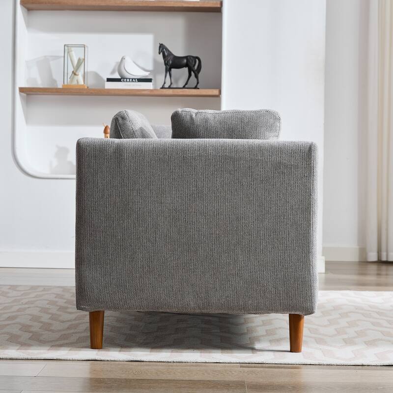 Wide Modern Double-Sided Upholstered Chaise Lounge