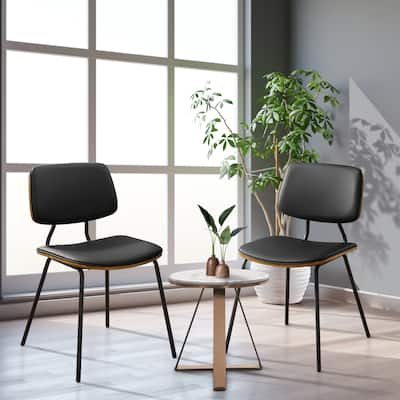 Art Leon Modern Bentwood Accent Chair (Set of 2)