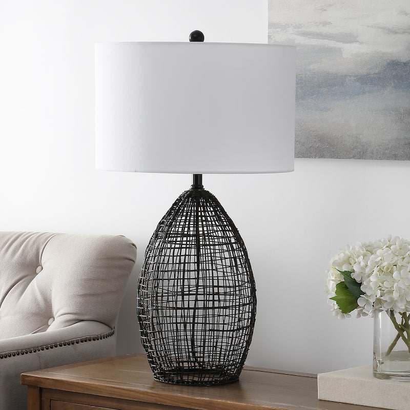 SAFAVIEH Lighting Tina 30" Table Lamp - 18" W x 18" D x 30" H - 18Wx18Dx30H
