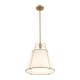 preview thumbnail 27 of 91, Mid Century 4-Light Conical Fabric Shade Lantern Pendant Ambient Light