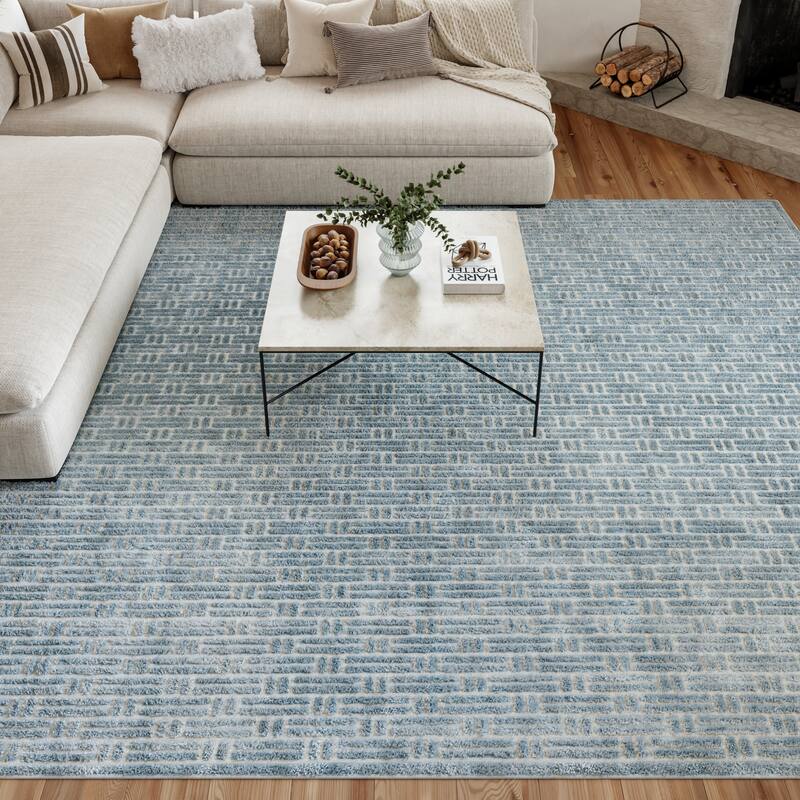Nourison Washable Charm Indoor only Modern Geometric Area Rug